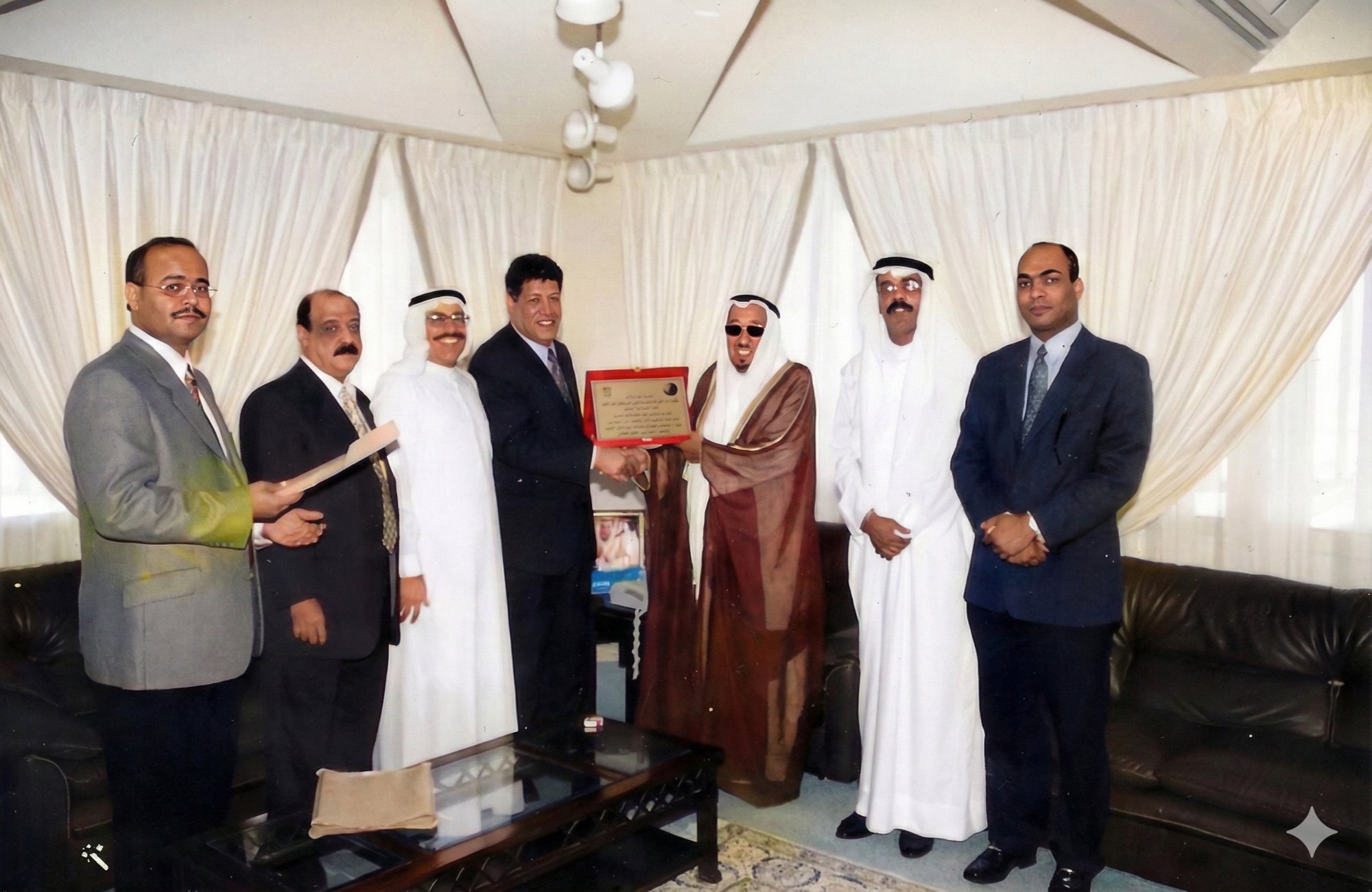 Salman Abdulla Sahwan with HE Sheikh Abdullah bin Khalid Al Khalifa, Ex-Minister of Justice - Founder of Sahwan Law, Bahrain